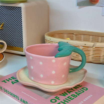 Strawberry and leaf Mug