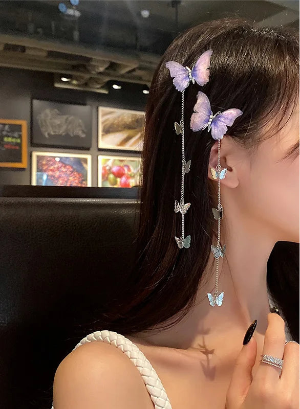 Tassel Butterfly Hair pins