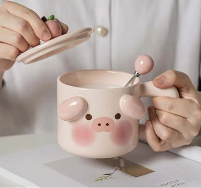 Puppy and Pig Mugs