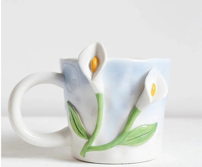 Floral Ceramic Mugs