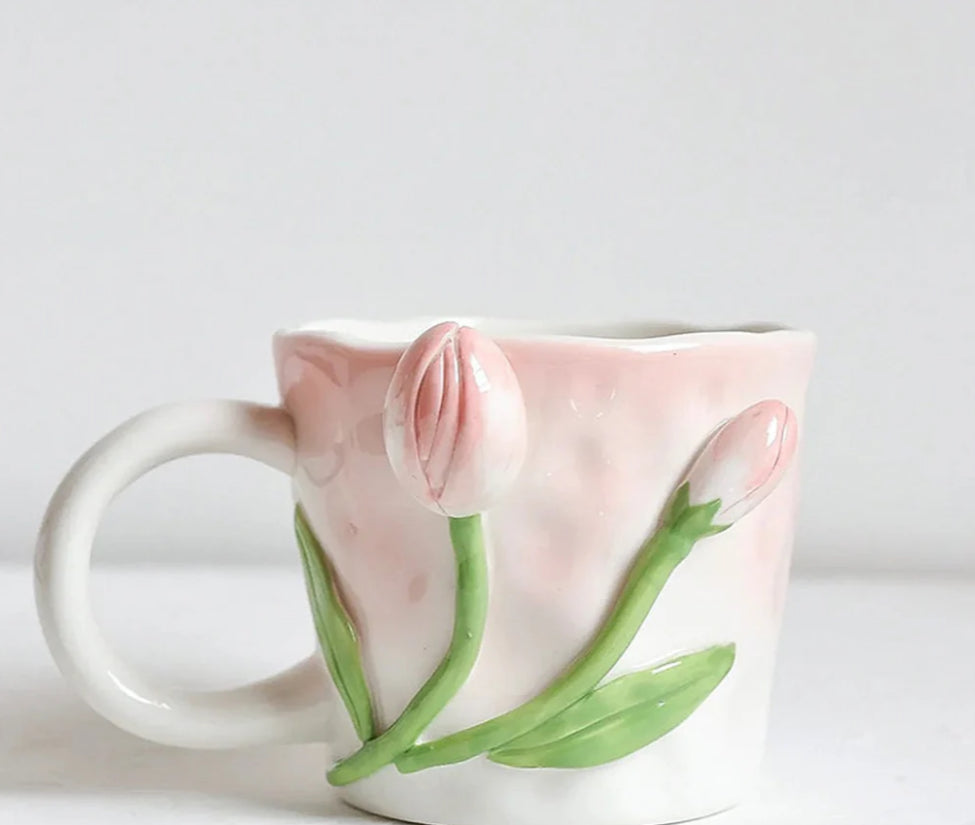 Floral Ceramic Mugs