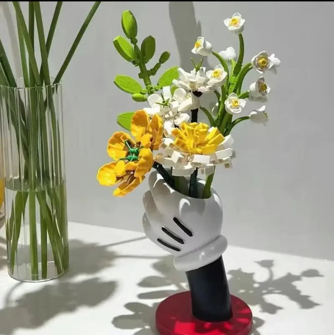 Mickey Vase with Lego Flower