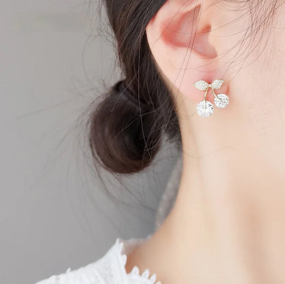 Crystal Cherry Earrings