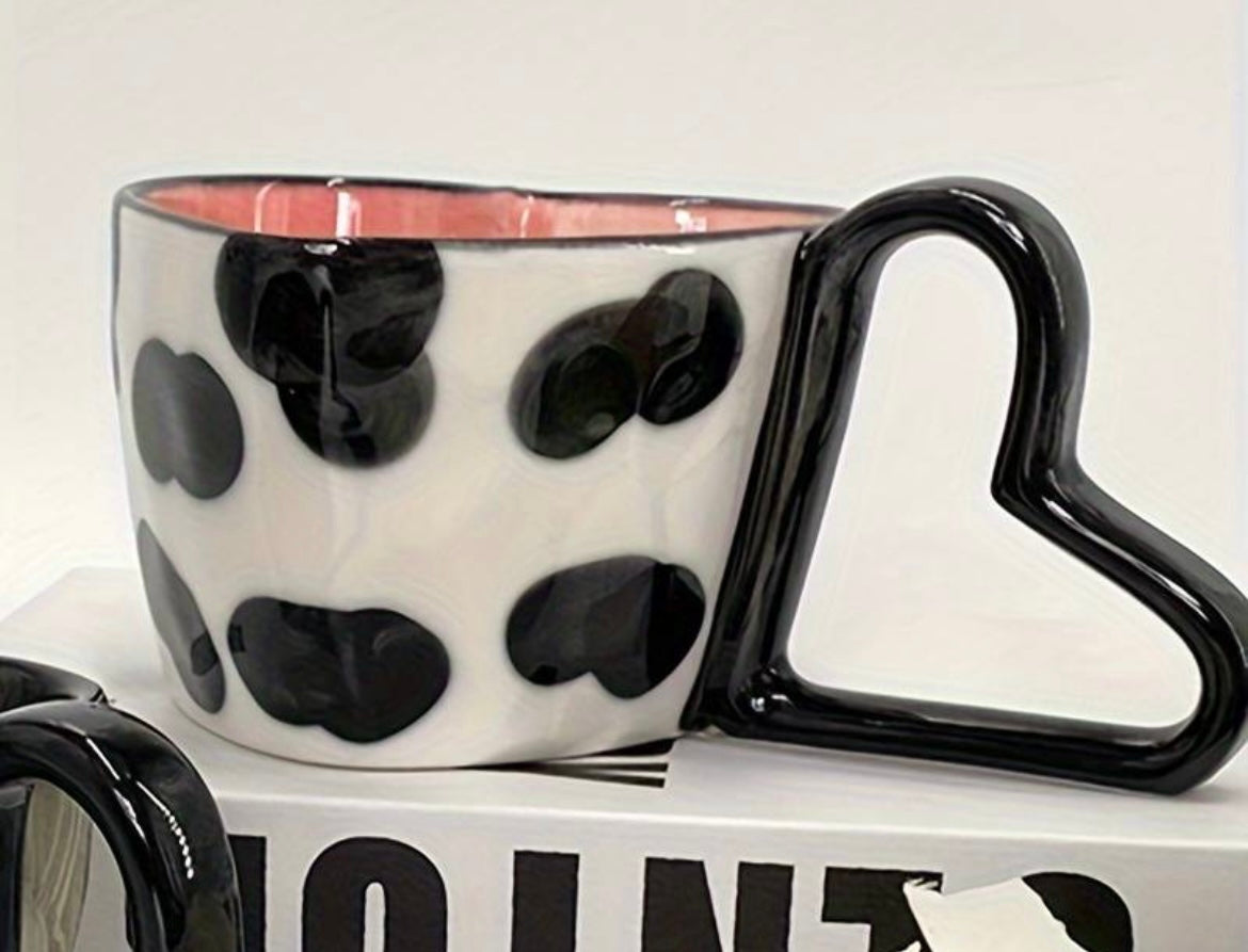 Heart Shaped Ceramic Mugs