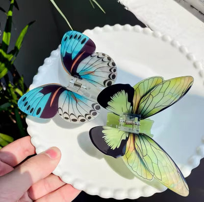 Painted Lady Butterfly Hair clips