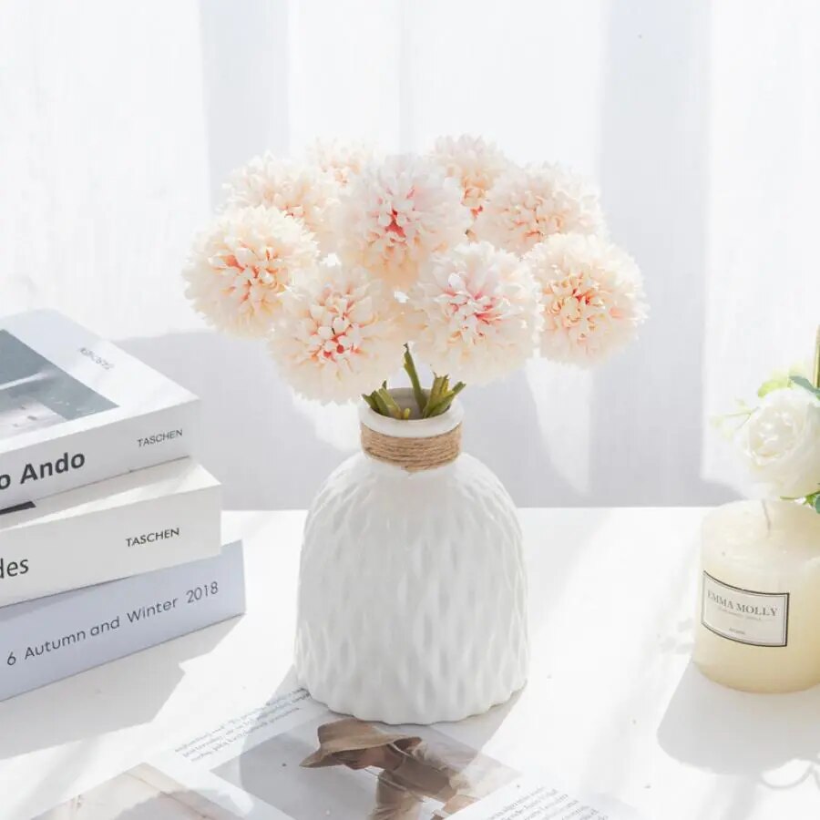 Silk Ball Chrysanthemum Flowers