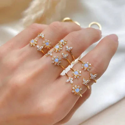 Blossom Butterfly Ring