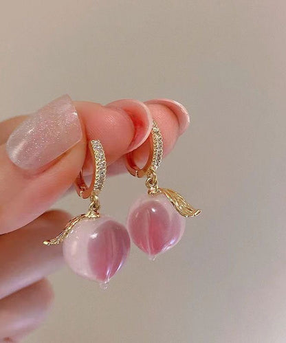 Pink Peach Earrings