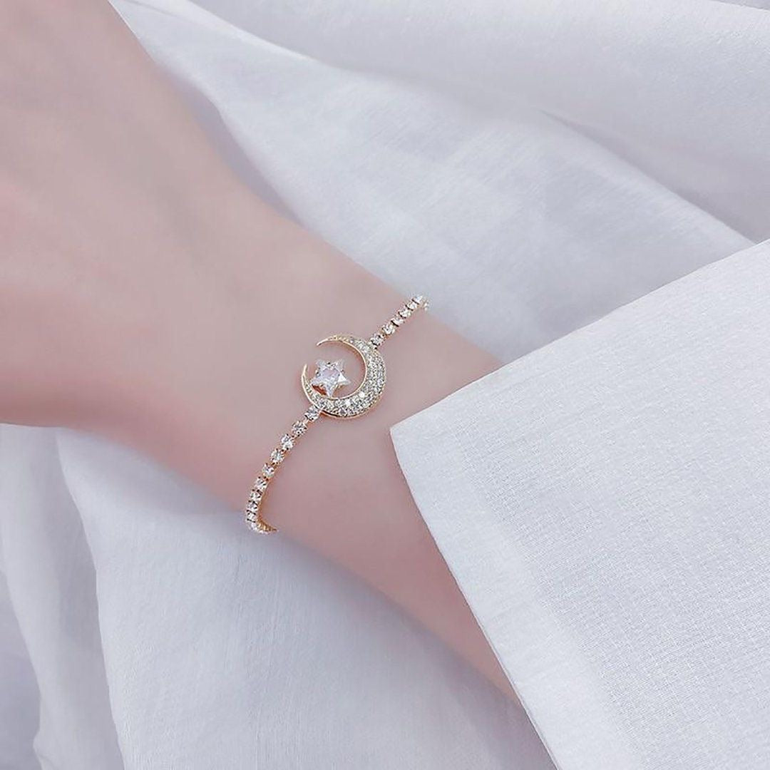 Crystal Moon Bracelet