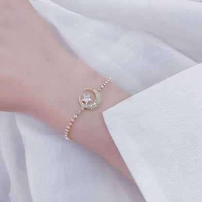 Crystal Moon Bracelet