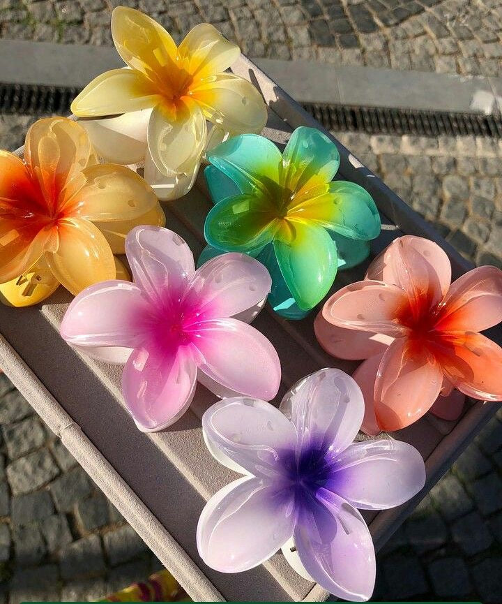 Flower Claw Clips