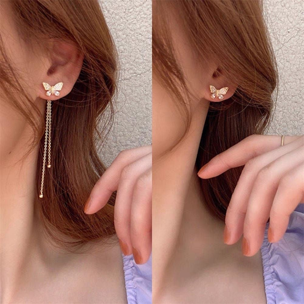 Butterfly tassel Earrings