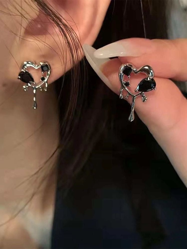 Vintage Heart Earrings