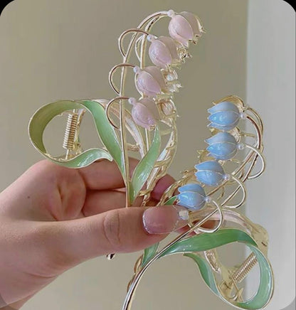 Lily Of The Valley Hair Clips