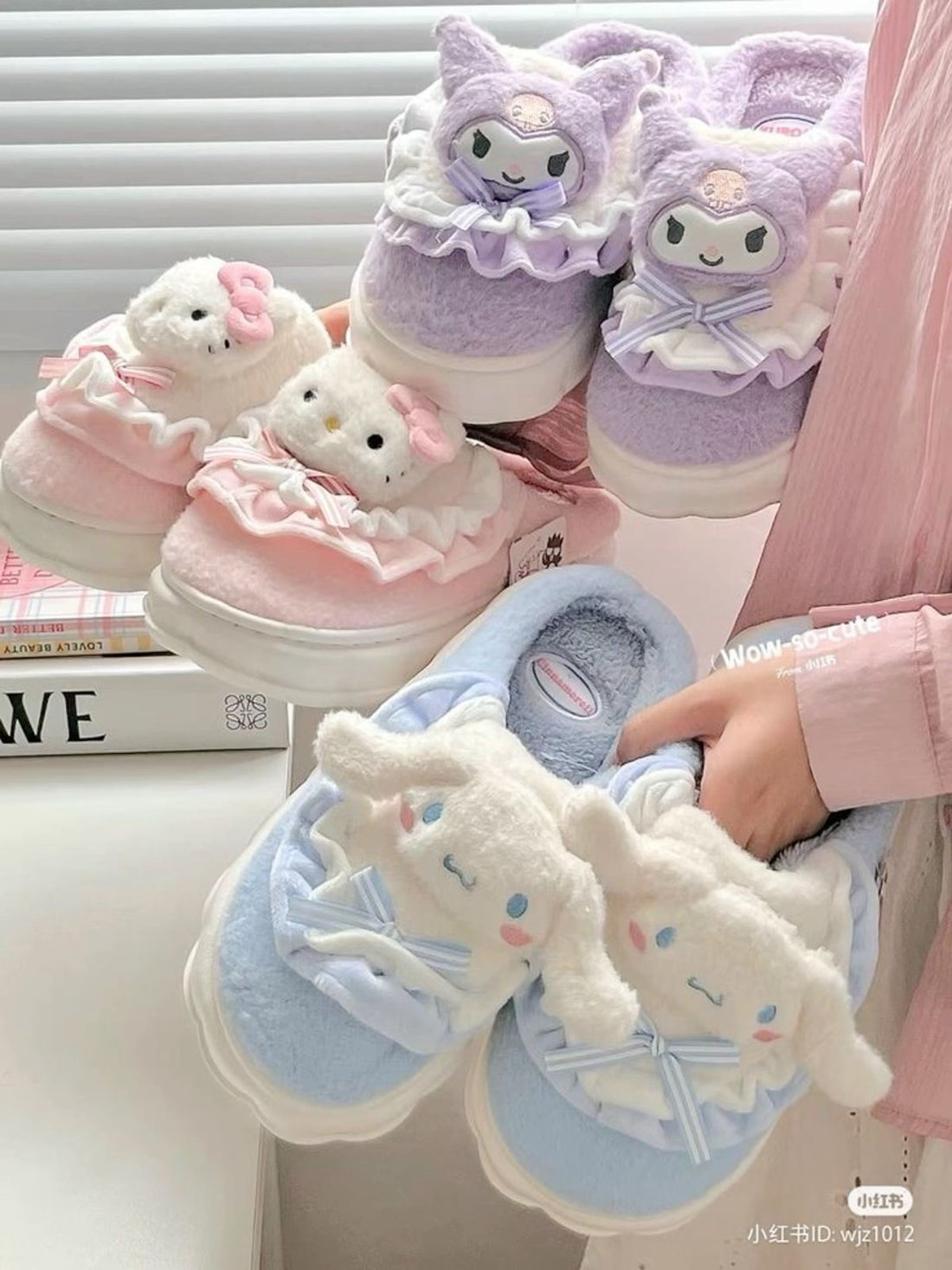 Kawaii cotton slippers