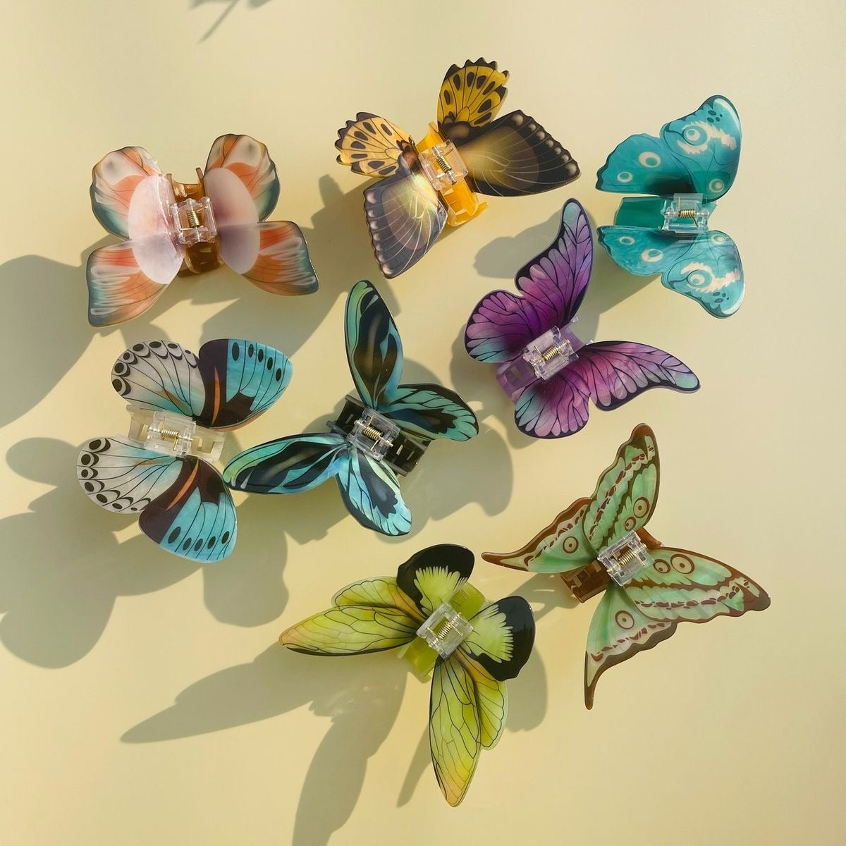 Painted Lady Butterfly Hair clips