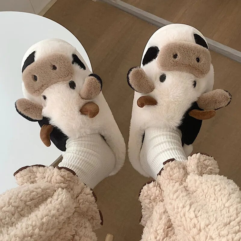 Cute Cow Slippers