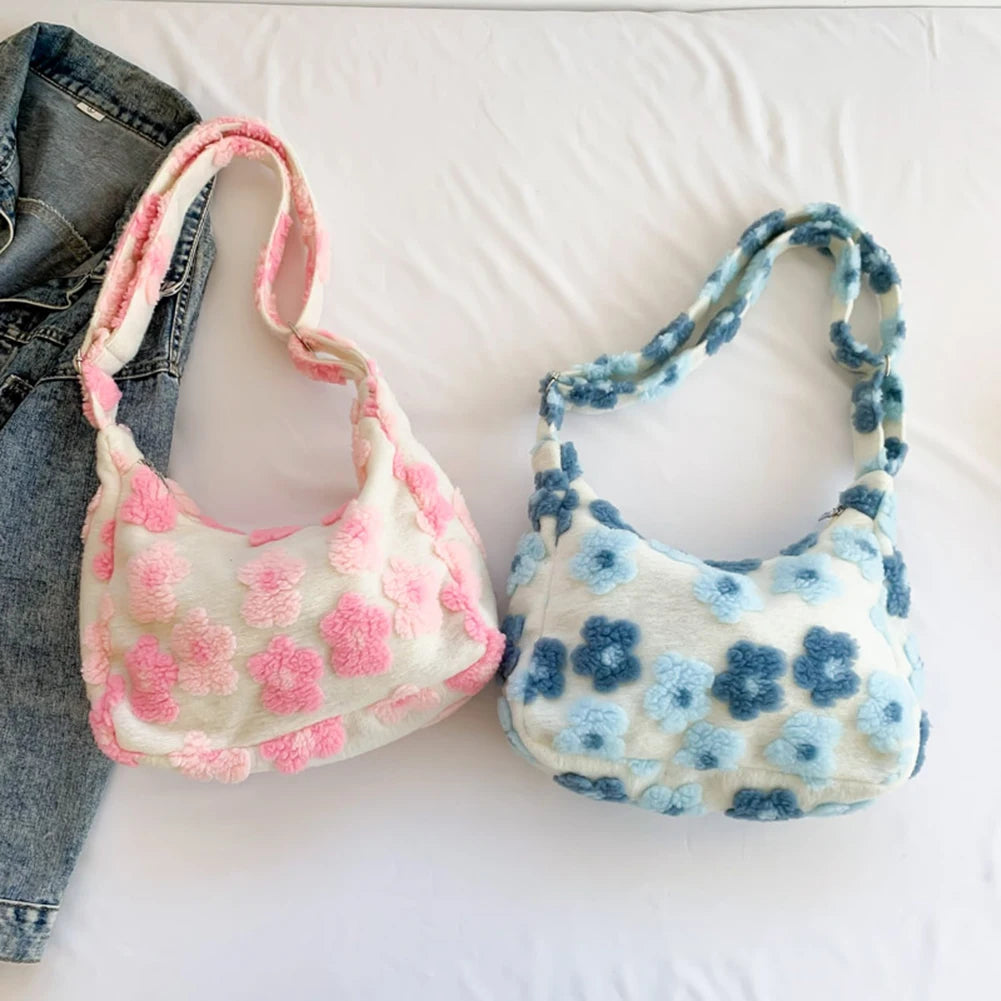 Flower Plush Bag