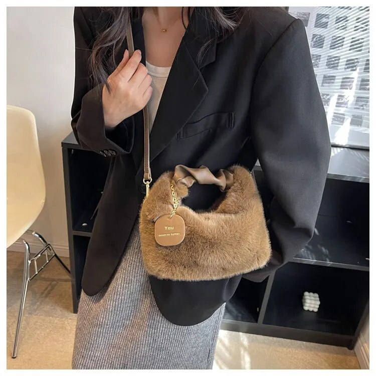 Furry mini bag