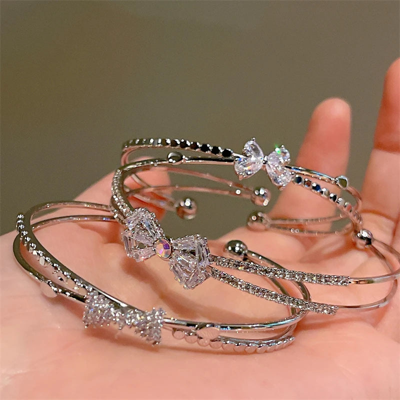 Silver Bowknot Bracelets