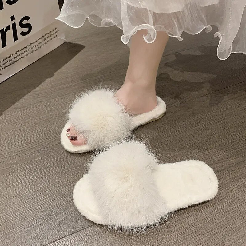 Fluffy Fur Slippers