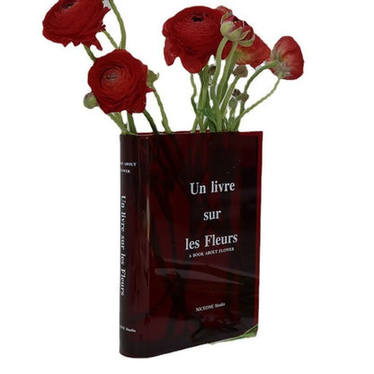 Acrylic Book Shaped Vase