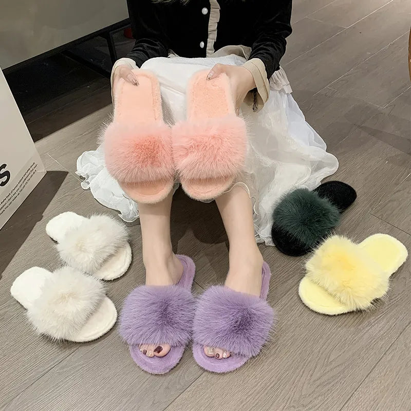 Fluffy Fur Slippers