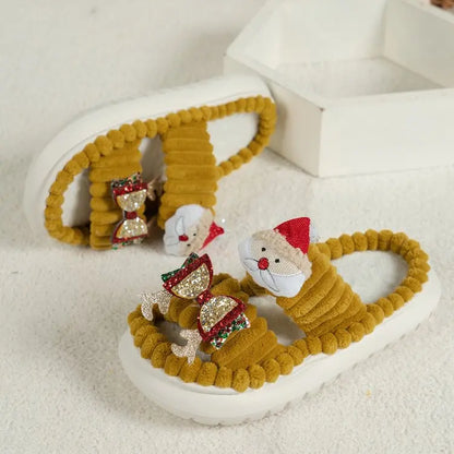 Cute Santa Fur Slippers