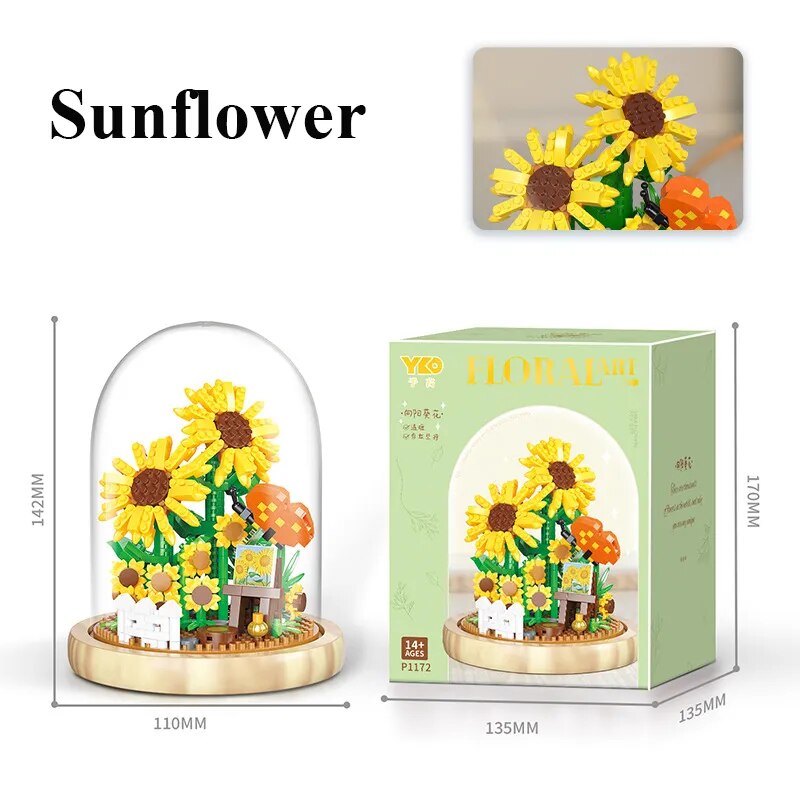 Lego Flowers Building Blocks