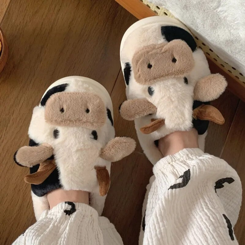 Cute Cow Slippers