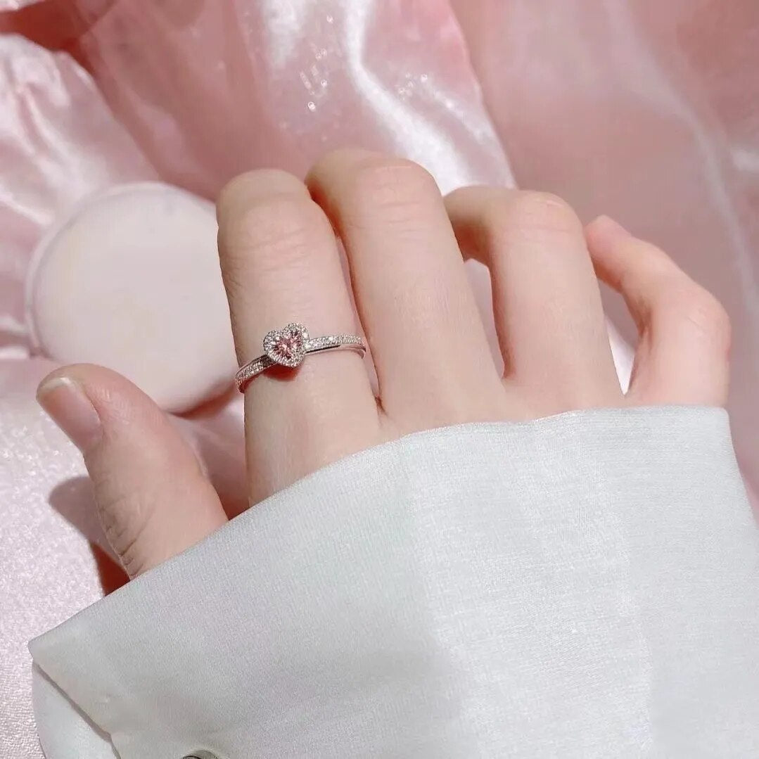 Pink mini Heart Ring