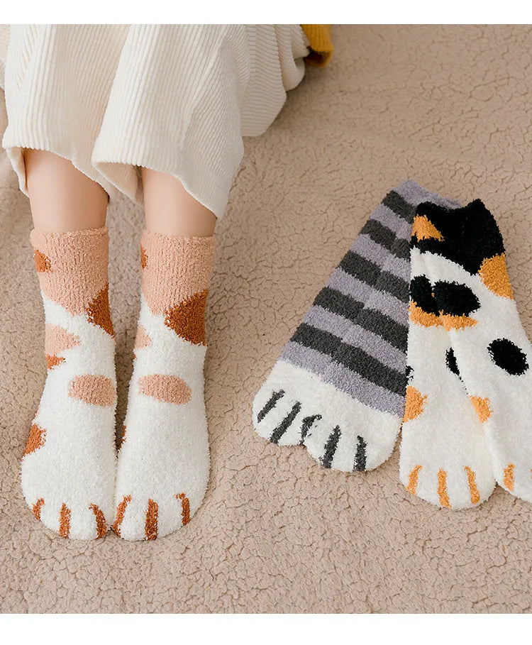 Cute Cat Claw Socks