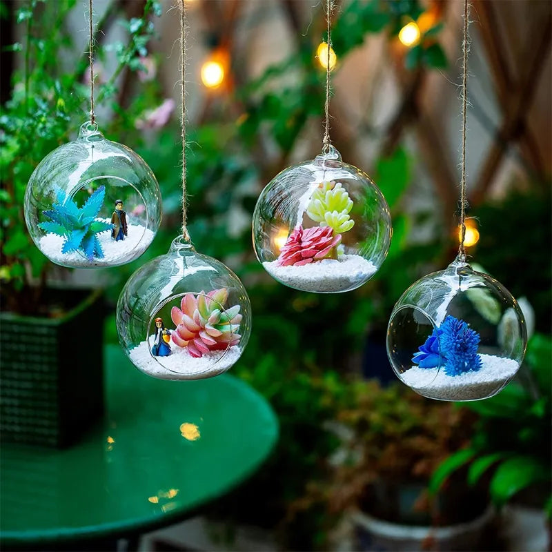 Hanging Terrarium Globe Vase