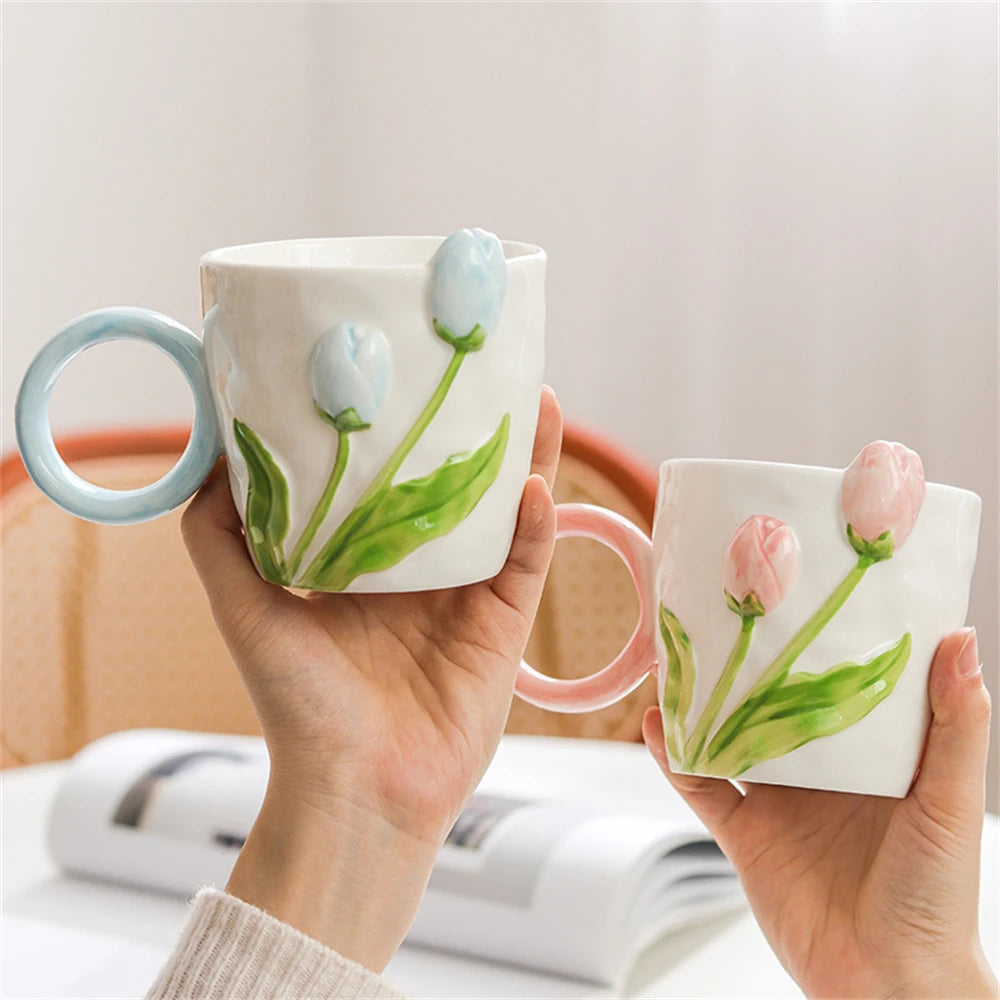 Tulip Coffee Cup And spoon