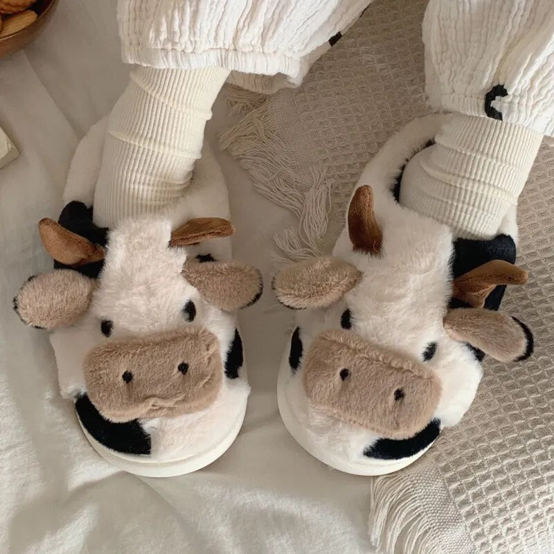 Cute Cow Slippers