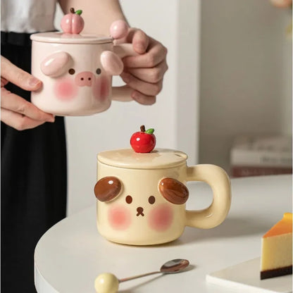 Puppy and Pig Mugs