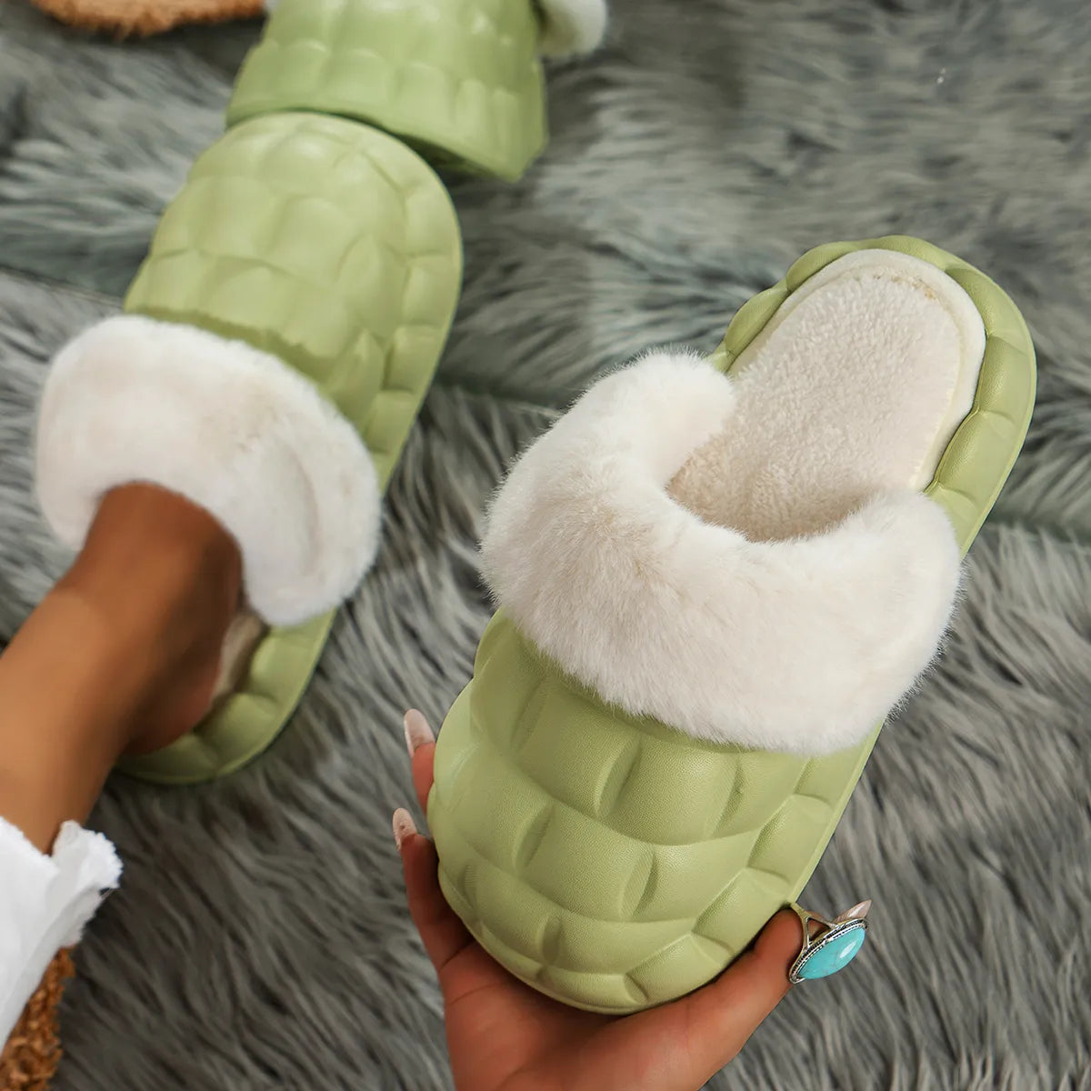 Turtle Fur Slippers