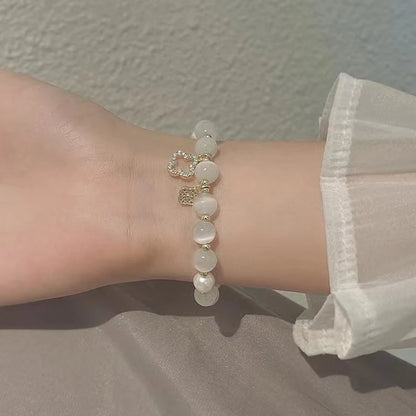 Cross Pearl Bracelet