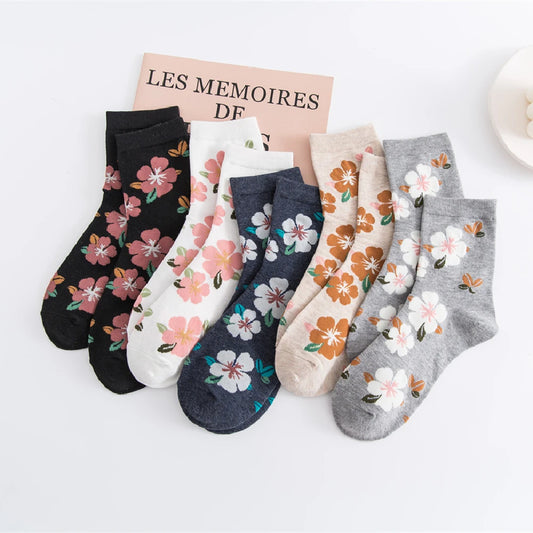 Kawaii Flower Socks