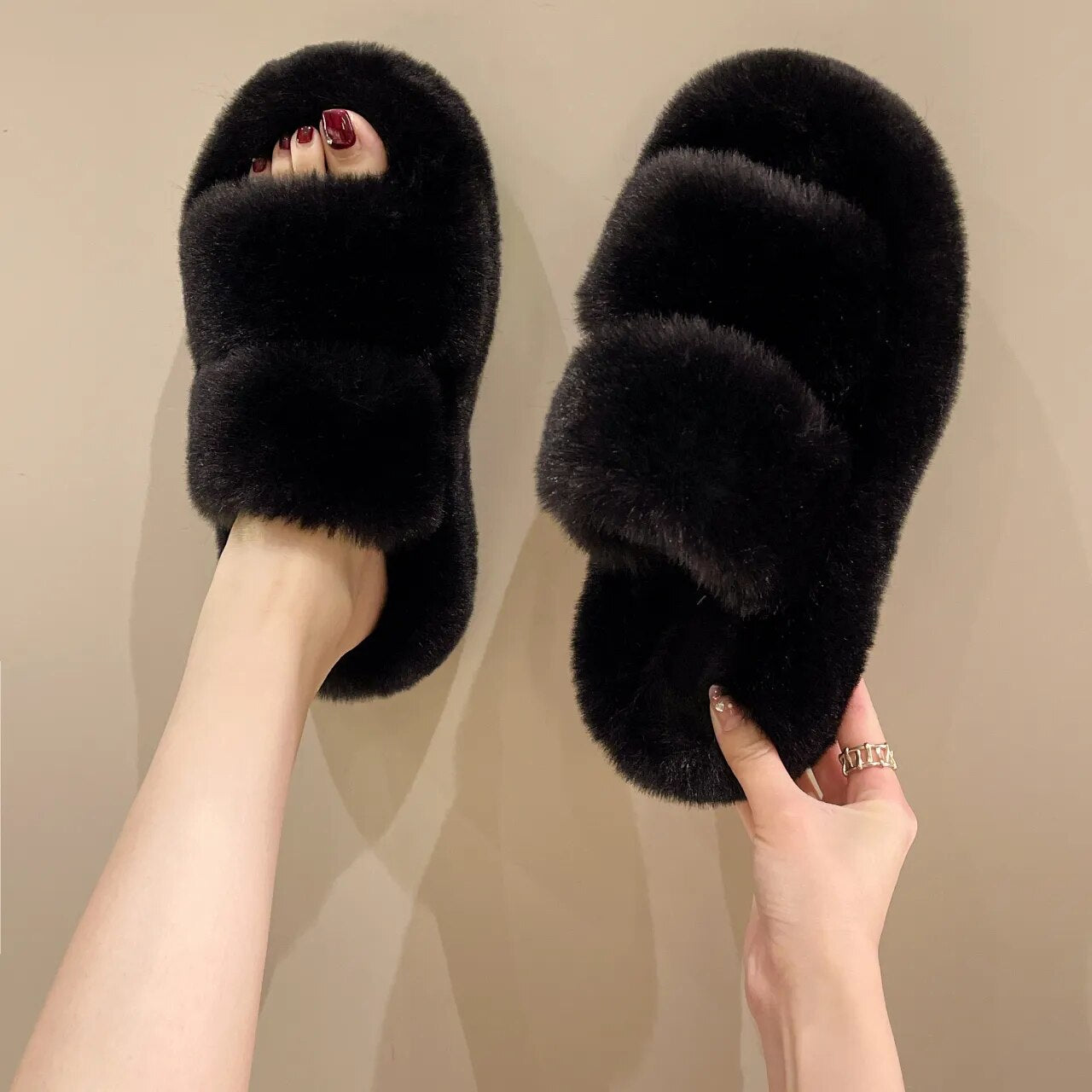 Fluffy cotton Slippers