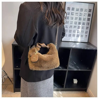 Furry mini bag