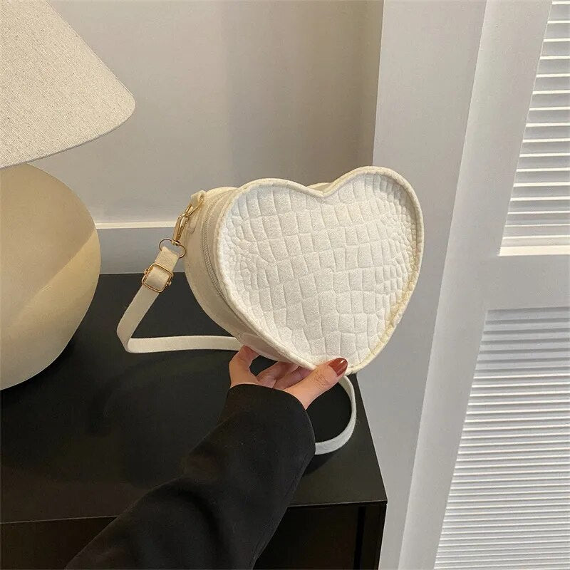 White Heart mini bag